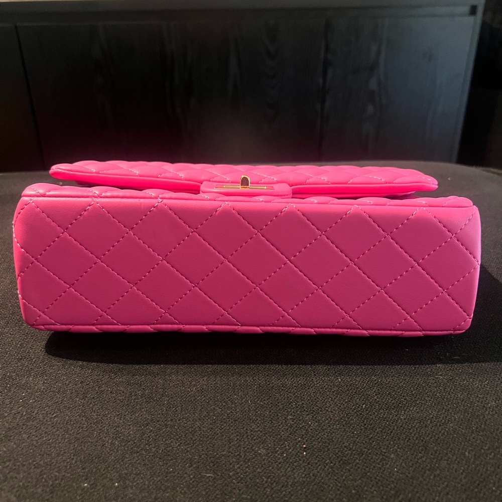 Quilted Pink Shoulder Bag - Picture 2 of 8